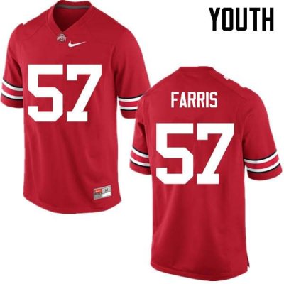 Youth Ohio State Buckeyes #57 Chase Farris Red Nike NCAA College Football Jersey Hot ZAI6844PZ